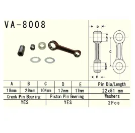 vesrah-korbowod-kawasaki-kx125-98-02r