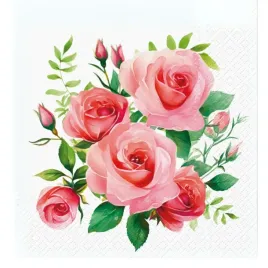 paw-decor-serwetki-33x33cm-bukiet-roz-20szt-elegancka-dekoracja-stolu