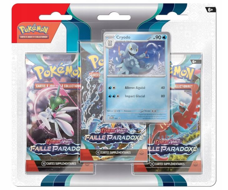 ﻿Pokemon TCG: Paradox Rift 3-pak w języku francuskim (K) #N