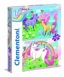 puzzle-jednorozce-clementoni-supercolor-2x20-elementow