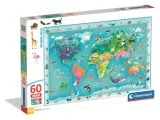 puzzle-60-elementow-maxi-super-kolor-wildlife-map