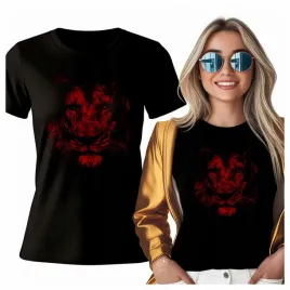 tshirt-lew-czerwony-portret-dziki-kot-dzikosc-dziki-styl