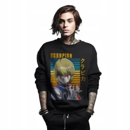 bluza-czarna-meska-nadruk-kurapika-anime-koszulka-s