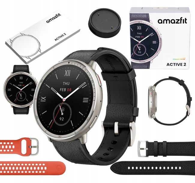 Smartwatch Amazfit Active 2 PREMIUM Sport NFC czarny