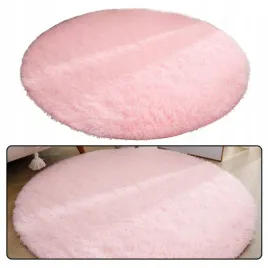 dywan-okragly-rozowy-122cm