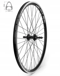 kolo-rowerowe-tyl-26-cali-lozyska-maszynowe-wolnobieg-stozek-tylne-26