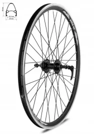 kolo-tyl-26-cali-pod-hamulec-tarczowy-lozyska-maszynowe-wolnobieg-nakrecany