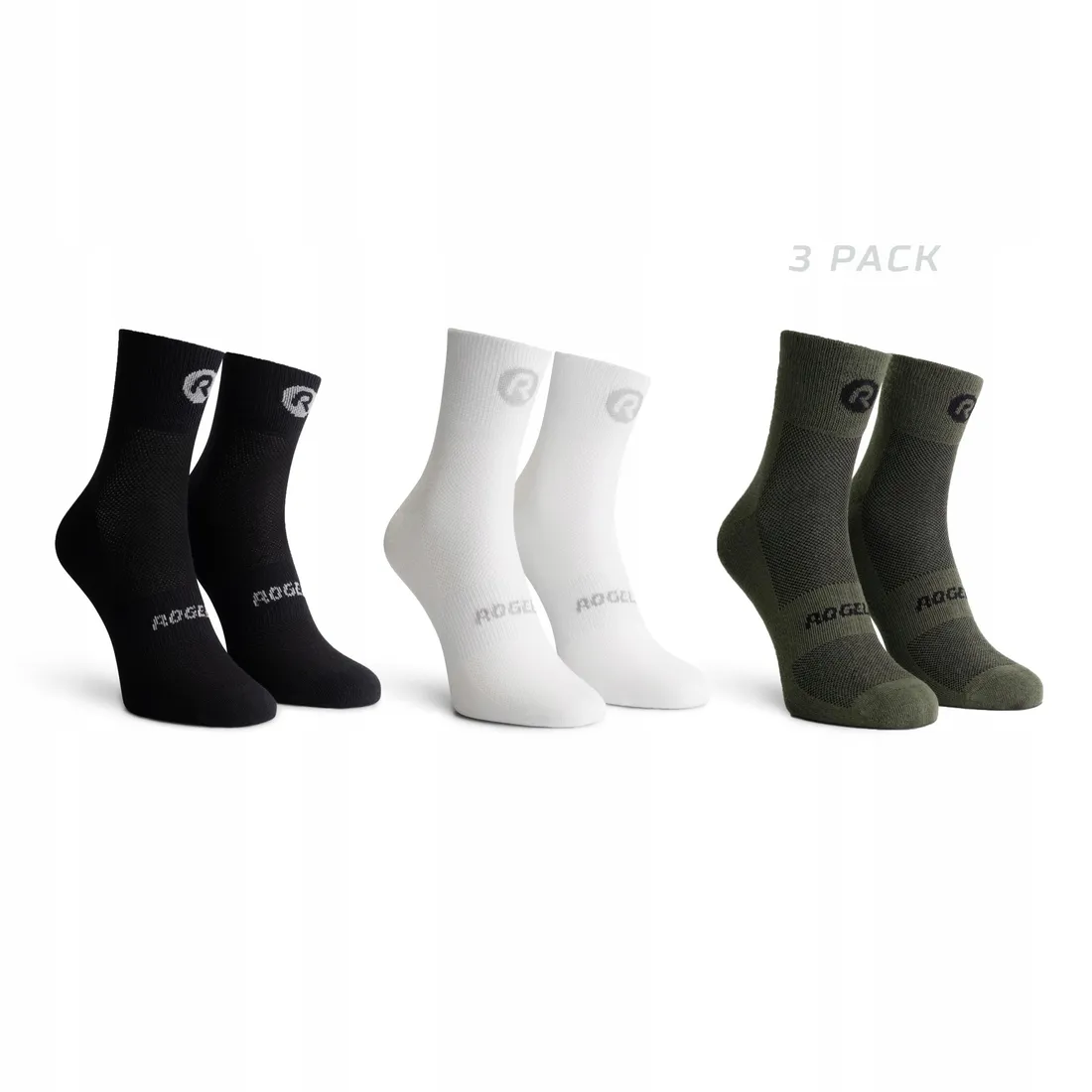 rogelli-core-combi-skarpetki-rowerowe-coolmax-3-pak-stan-nowy