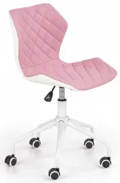 rozowe-krzeslo-obrotowe-mlodziezowe-matrix-halmar