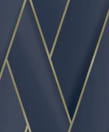 tapeta-geometria-3d-niebiesko-zlota-jak-welur