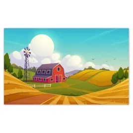 fototapety-520x318-farma-w-pieknej-scenerii-wiejskiej