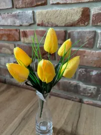 bukiet-tulipan-6-lodyg-32-cm-zolty