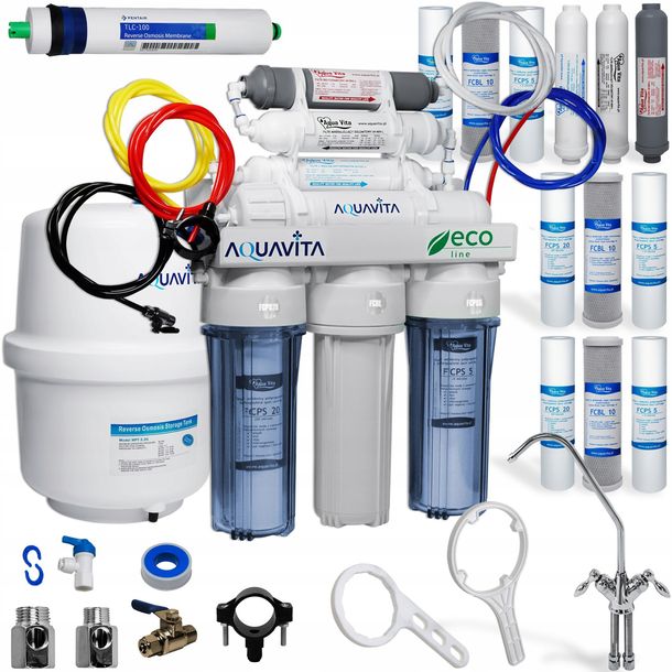 FILTR WODY OSMOZA JONIZATOR BIOCERAMICZNY RO7 AQUAVITA RO