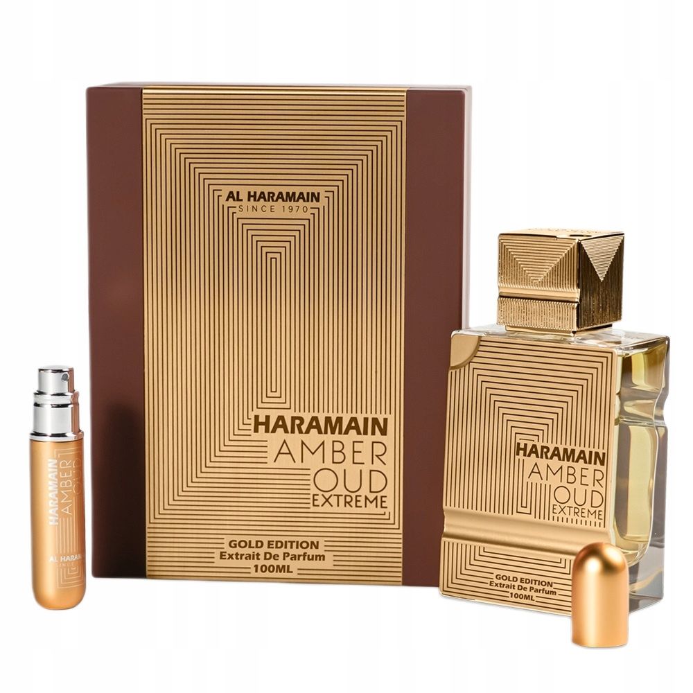 al haramain amber oud gold edition extreme ekstrakt perfum 100 ml   zestaw 