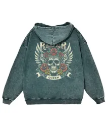 bluza-oversize-z-kapturem-krolowa-drogi-efekt-sprania-zielony-l