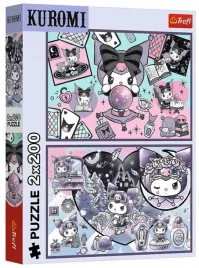 puzzle-2x200-psoty-kuromi-hello-kitty-trefl