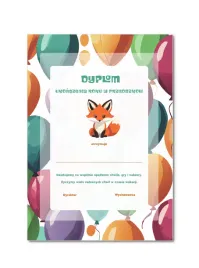 dyplom-ukonczenia-roku-koniec-w-przedszkolu-lis-liski-a4-sztywny-papier