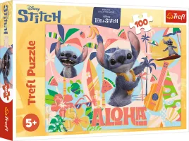 trefl-puzzle-lilo-and-stitch-100-elementow-aloha-stich-i-przyjaciele-disney