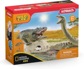 schleich-42625-zwierzeta-figurki-dla-dzieci-krokodyl-waz-jajka-jaja-gniazdo
