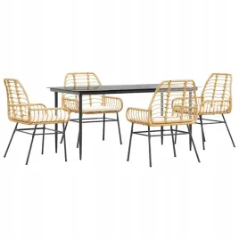 5-czesciowy-zestaw-ogrodowy-poduszkami-brazowy-polirattan-szklo