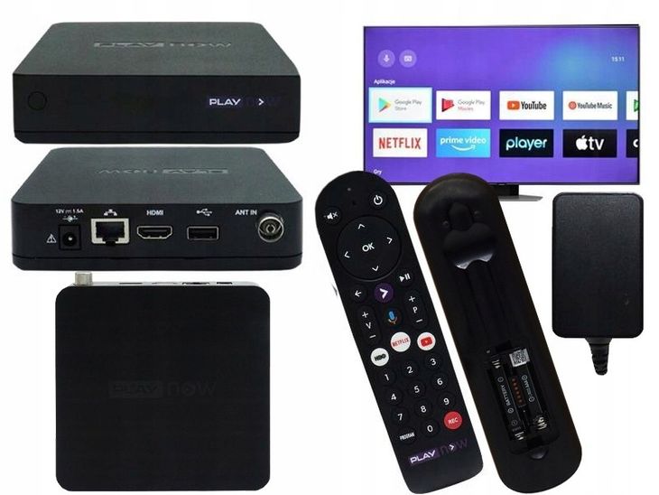 SMART BOX ODTWARZACZ MULTIMEDIALNY PLAY CHROMECAST 4K NETFLIX YOUTUBE IPTV