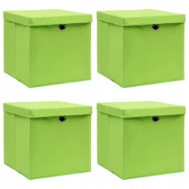 pudelka-z-pokrywami-4-szt-zielone-32x32x32-cm