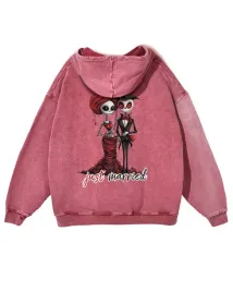 bluza-just-married-para-mloda-nowozency-gotycka-horror-czerwony-xl