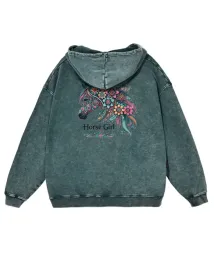 bluza-oversize-z-kapturem-horse-girl-kolorowy-kon-sprana-ciemnozielony-xl