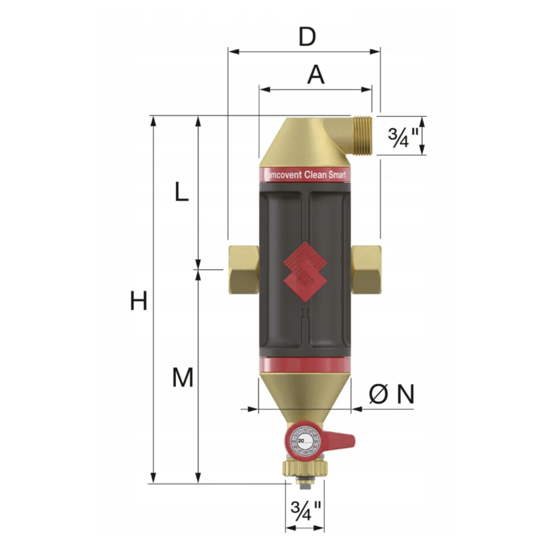 separator-filtr-magnetyczny-instalacji-co-powietrza-zanieczyszczen-fi-3-4