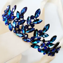 czarny-diadem-tiara-korona-niebieska-opal-efektowna-listki-cyrkonie-duza