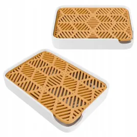 mydelniczka-wolnostojaca-na-blat-z-ociekaczem-elegancka-wzor-hex