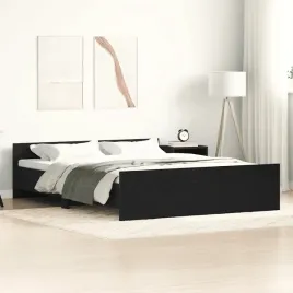vidaxl-rama-lozka-bez-materaca-czarny-dab-150x200-cm