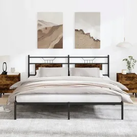 vidaxl-rama-lozka-bez-materaca-dab-wedzony-160x200cm-drewno-klejone