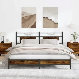 vidaxl-rama-lozka-bez-materaca-dab-wedzony-183x203-cm-drewno-klejone