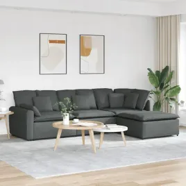 vidaxl-sofa-modulowa-z-podnozkiem-i-poduszkami-tkanina-ciemnoszara