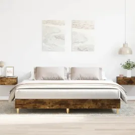 vidaxl-rama-lozka-bez-materaca-dab-wedzony-200x200-cm-drewno-klejone