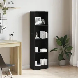 vidaxl-regal-biblioteczny-czarny-dab-40x24x143-cm-drewno-klejone