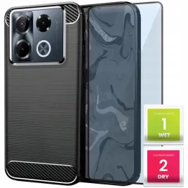 etui-do-infinix-note-40-pro-4g-czarne-karbon-pancerne-case-szklo-9h