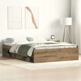 vidaxl-rama-lozka-bez-materaca-artisan-oak-135x190cm-drewno-klejone