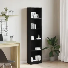 vidaxl-regal-biblioteczny-czarny-dab-40x24x176-cm-drewno-klejone