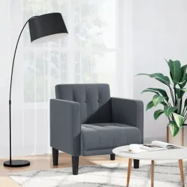 vidaxl-sofa-fotel-z-podlokietnikami-ciemnoszary-53-cm-aksamit