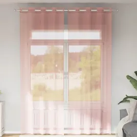 vidaxl-zaslony-woalowe-z-przelotkami-2-szt-rozowe-140x260-cm