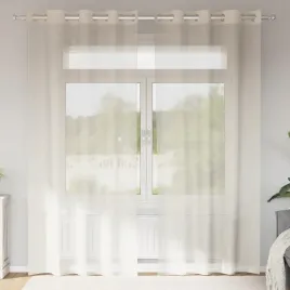 vidaxl-zaslony-woalowe-z-przelotkami-2-szt-kremowe-140x225-cm
