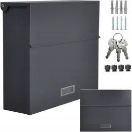skrzynka-na-listy-pocztowa-duza-c4-antracyt-mat-zakryty-zamek-3-klucze