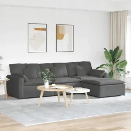 vidaxl-sofa-modulowa-z-podnozkiem-i-poduszkami-ciemnoszara