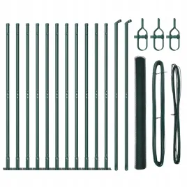 plot-heksagonalny-vidaxl-zielony-1-6x25-m-stal-slupki-ogrodzeniowe-vidaxl