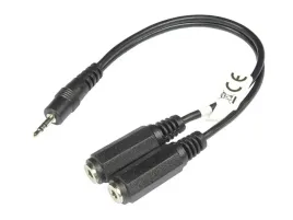 przejscie-jack-wtyk-2-5mm-2x-gniazdo-3-5mm-stereo-z-kablem