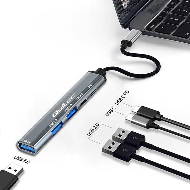 hub-usb-typ-c-3-1-usb-3-0-2x-2-0-usb-typ-c-usb-typ-c-pd-qoltec-kod-producenta-13815