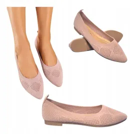 damskie-buty-baleriny-azurowe-baletki-seastar-materialowe-letnie-rozowe-36