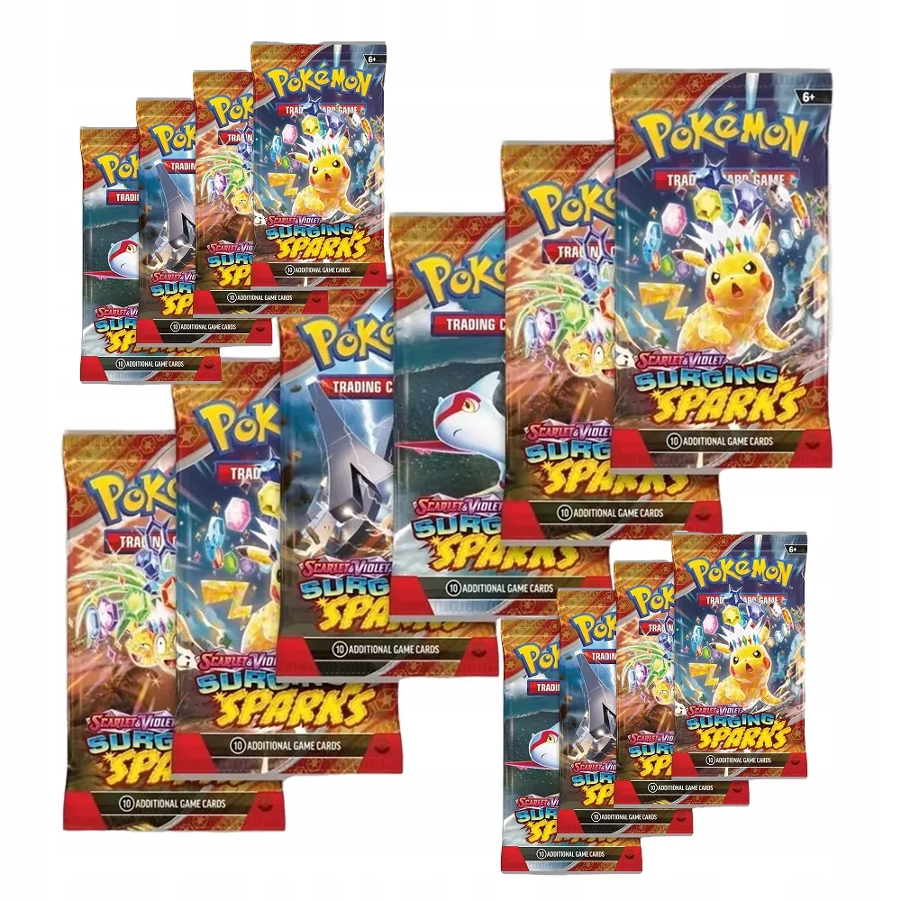 MEGA BOX KARTY POKEMON KOLEKCJONERSKIE ZESTAW SURGING SPARKS